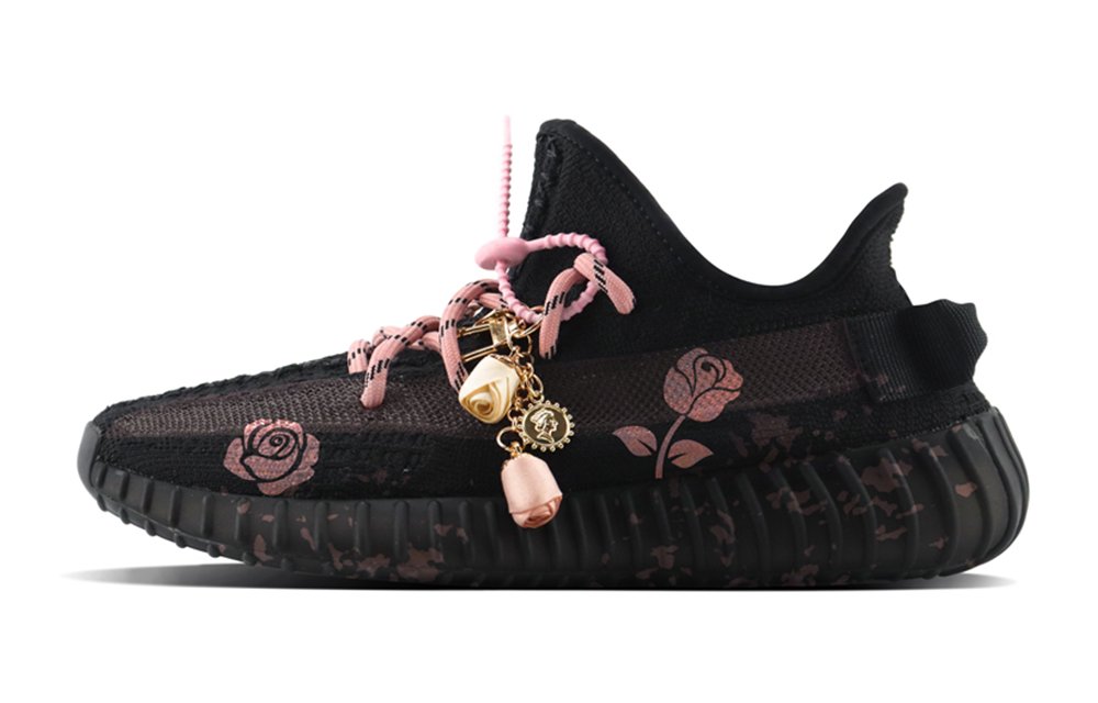 Adidas Originals Yeezy Boost 350 Low-Top Casual Shoes Unisex Black Pink
