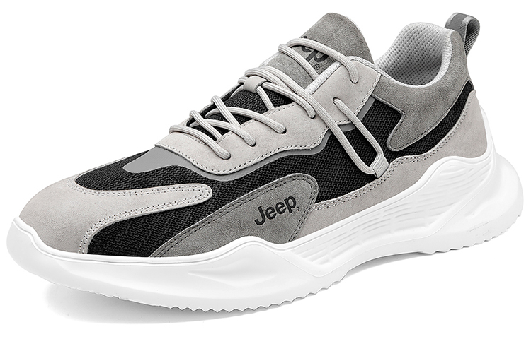 Jeep Wear-Resistant Low-Top Chunky Sneakers Men's Gray Black купить в интернет-магазине Yoocart с быстрой доставкой по России.