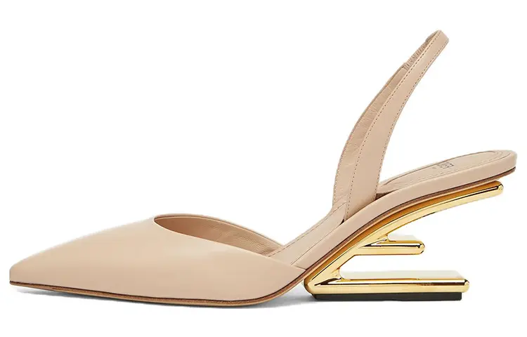 FENDI First Irregular Heel High Heels 6.5cm Women's Pink