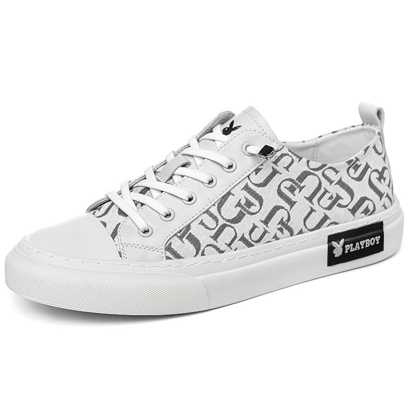 Playboy Playboy Cushioning Impact-Resistant Wear-Resistant Lightweight Slip-Resistant Canvas Shoes Men's