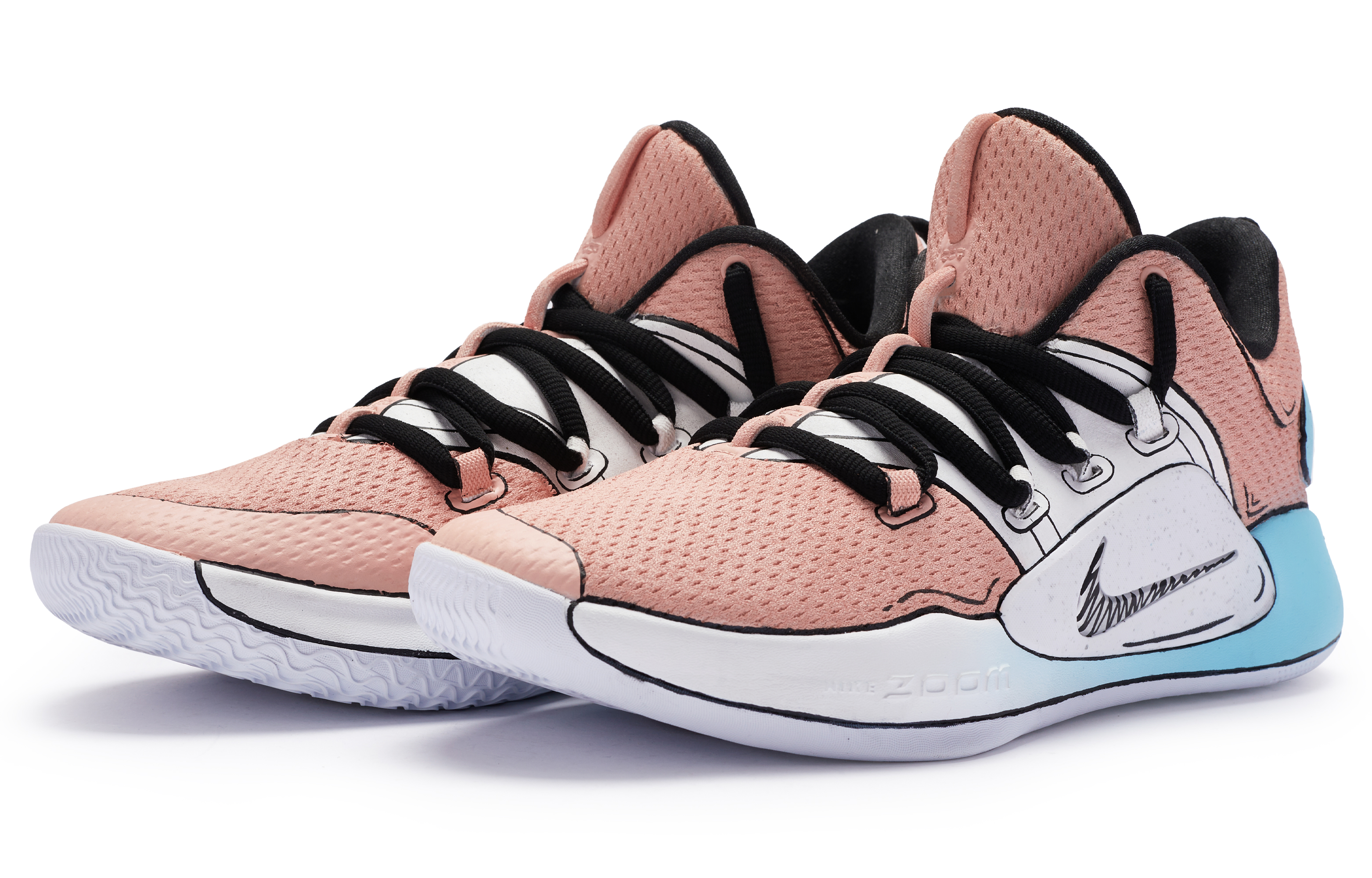 Nike Hyperdunk X Basketball Shoes Men's Low top Pink/Blue/White купить в интернет-магазине Yoocart с быстрой доставкой по России.