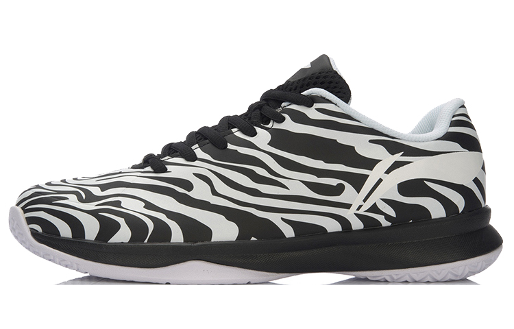 LiNing Tiger Paw 2 Low-Top Performance Basketball Shoes Unisex White Black