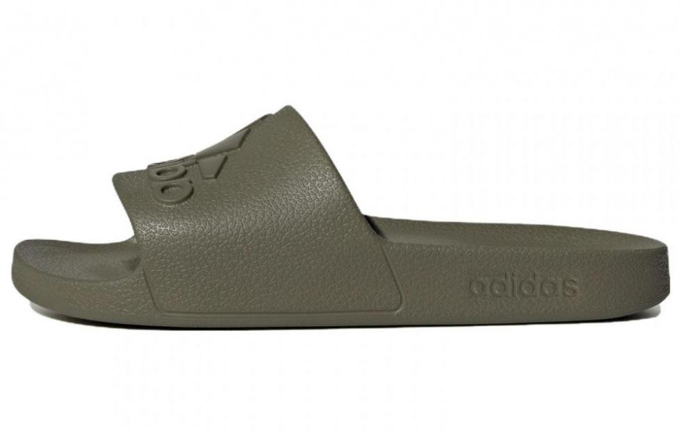 Adidas Adilette Aqua Slides 'Olive Strata'