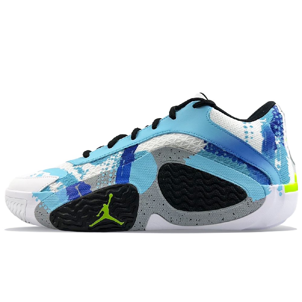 Jordan Tatum 2 Cushioning Anti-Slip Wear-Resistant Breathability Low-Top Basketball Shoes Men's Blue White