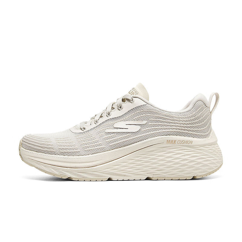 Skechers Max Cushioning Durable Breathable Low-Top Training Running Shoes Women's Greige