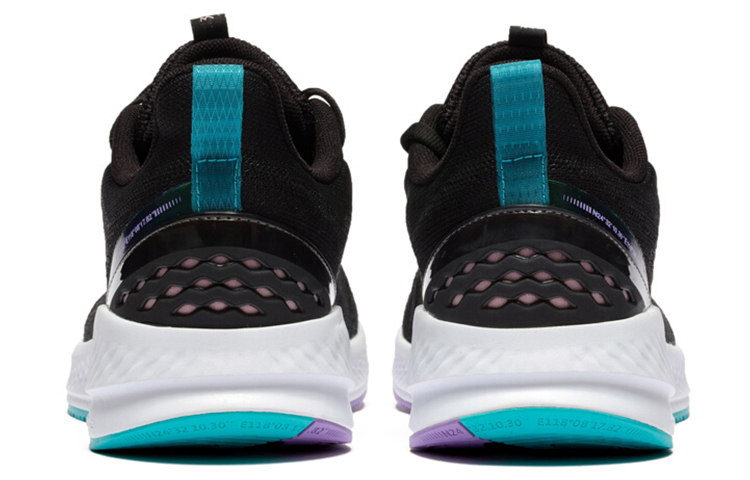 361° Cushioning, Slip Resistant, And Abrasion Resistant Low Top Running Shoes Women's Black Green