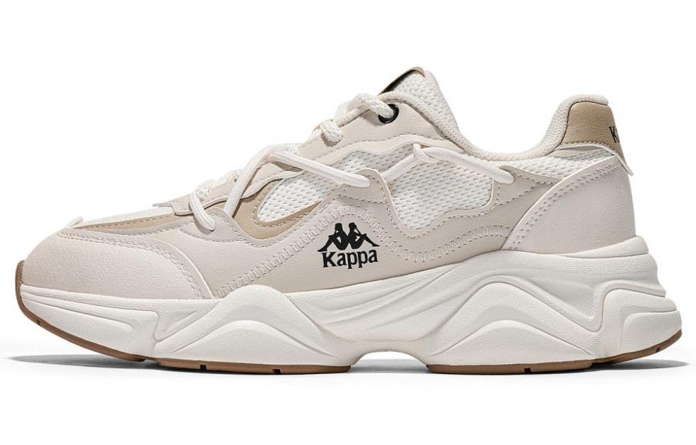 Kappa Anti-Slip Wear-Resistant Low-Top Casual Running Shoes Unisex Malt Beige Brown