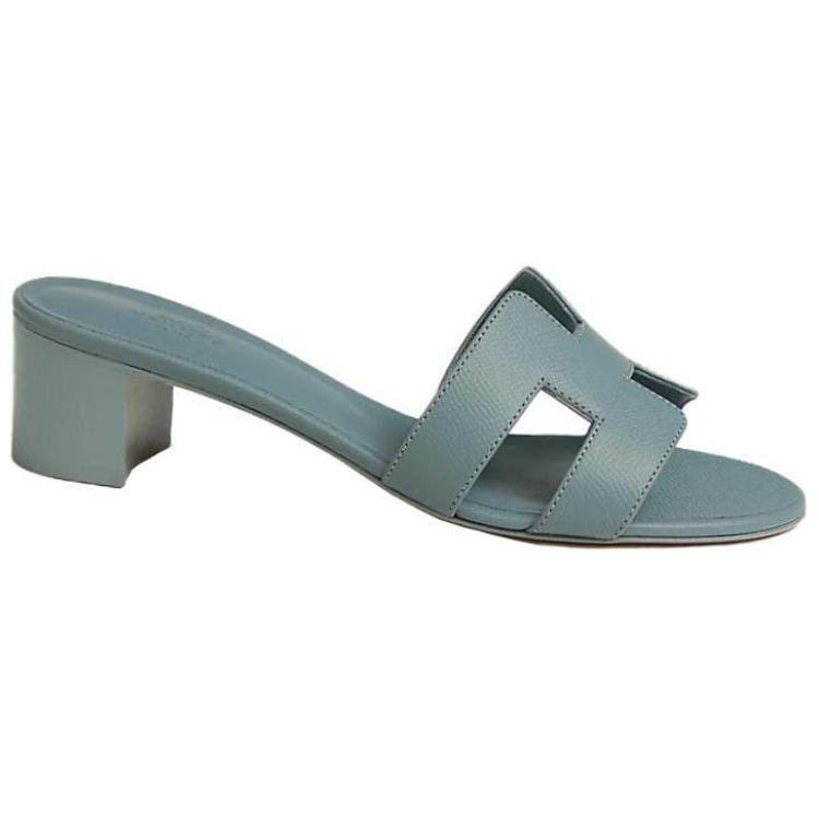 HERMES Oasis Slide Slippers Women's Blue
