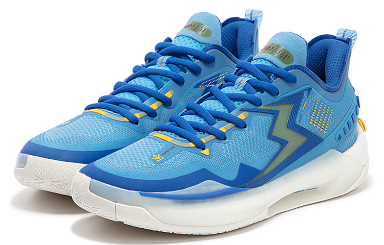 361° BIG3 5.0 Quick PRO Basketball Shoes Men Low-Top University Blue/Numbers Blue