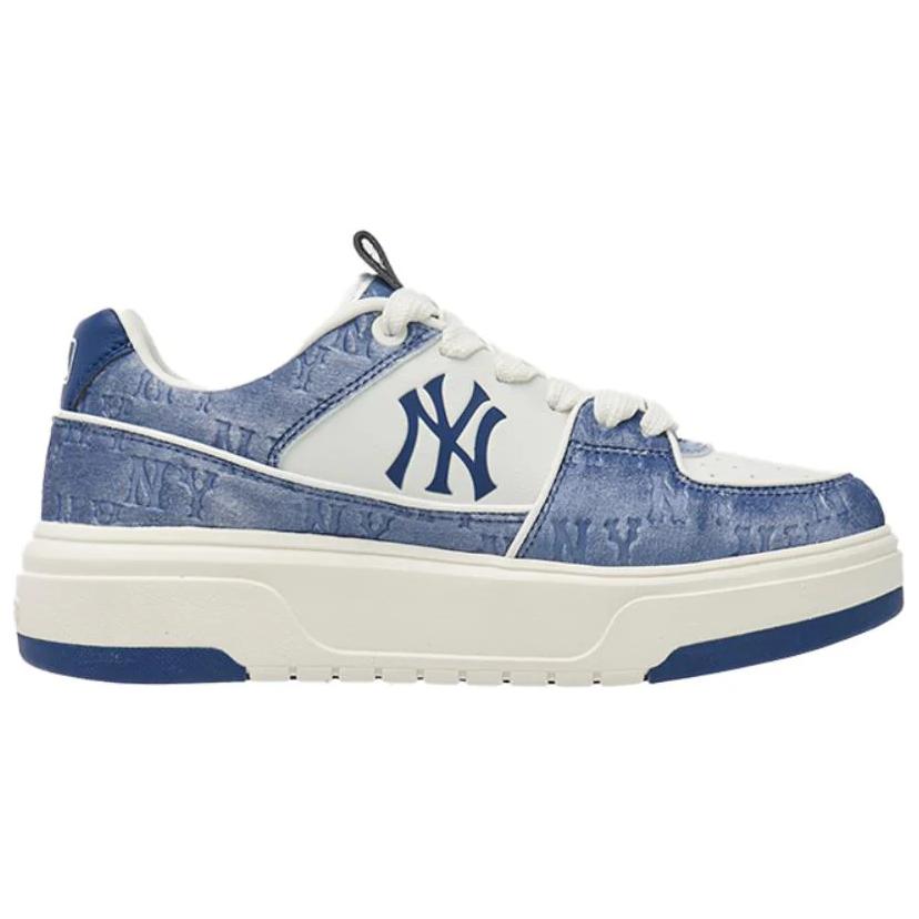 MLB Chunky Liner Anti-Slip Wear-Resistant Low-Top Skateboard Shoes Unisex Blue