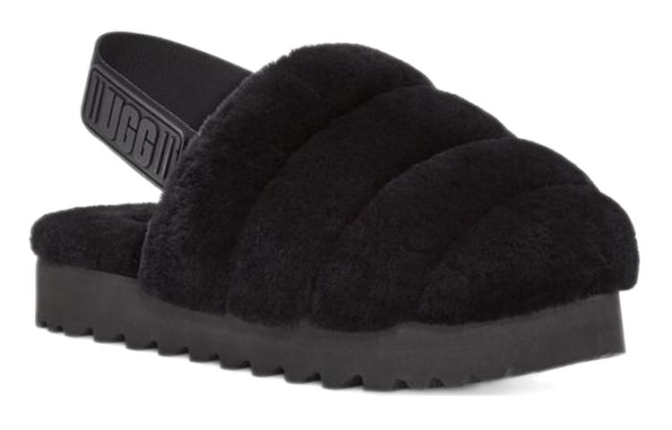 UGG Super Fluff Slipper Black Women's купить в интернет-магазине Yoocart с быстрой доставкой по России.