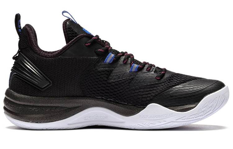 361° QU!KFOAM Abrasion Resistant Breathable Mid Top Basketball Shoes Men's Black