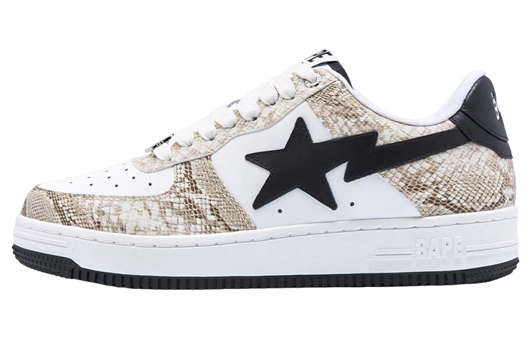 BAPE A BATHING APE Bape Sta Snake Skin Beige