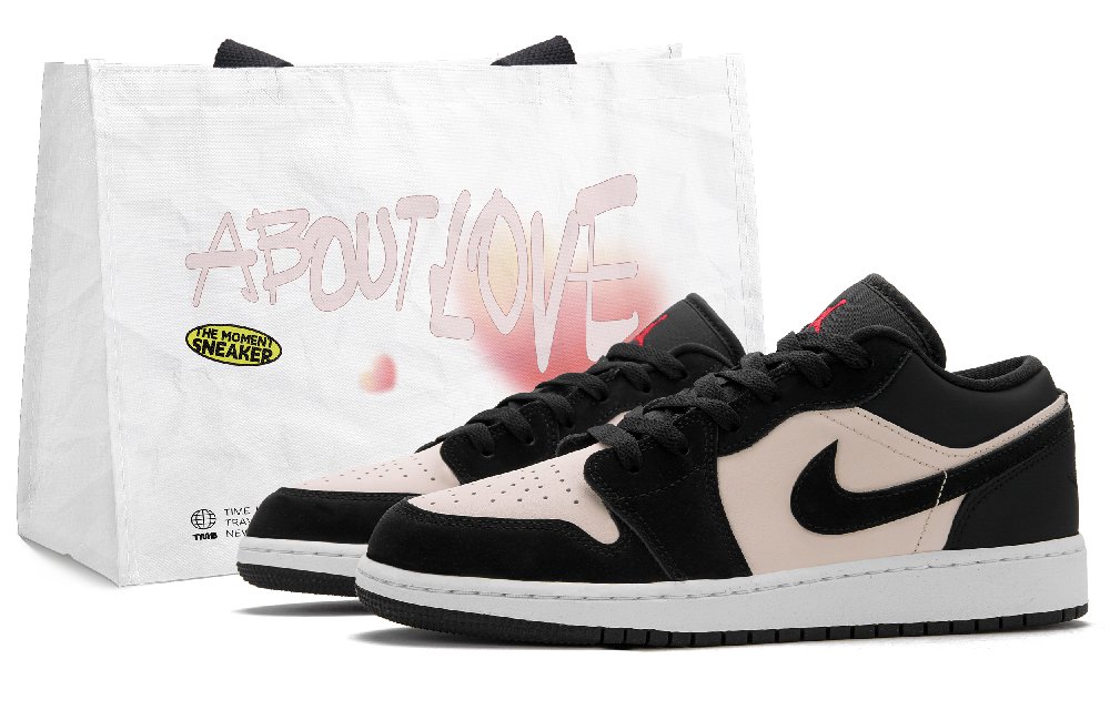 Jordan Air Jordan 1 Pink Fruit Bubble Low top Vintage Basketball Shoes Unisex Black