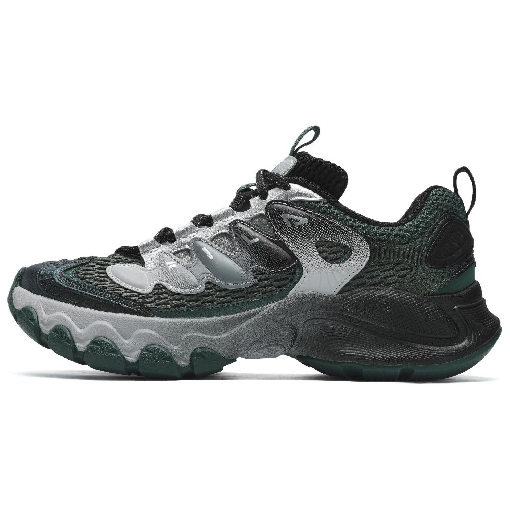 FILA TRUFFLE 2.0 Mushroom Shoes Breathable And Lightweight Low Top Casual Shoes Men's Green Black