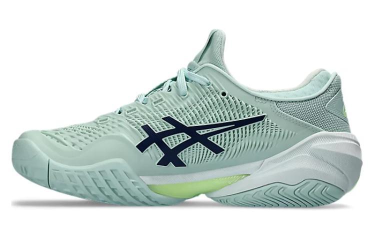 Asics Теннисные Кроссовки Низкие Серо-зеленые Женские