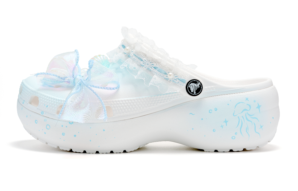 Crocs Classic Platform Clog Clogs Unisex White