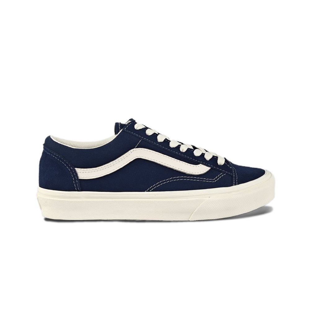 Vans Style 36 Suede Anti Slip Wear Resistant Low Top Skateboard Shoes Unisex Blue White