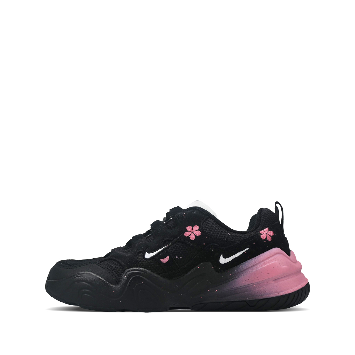 Nike Tech Hera Abrasion Resistant Slip Resistant Low top Casual Shoes Unisex Black Pink