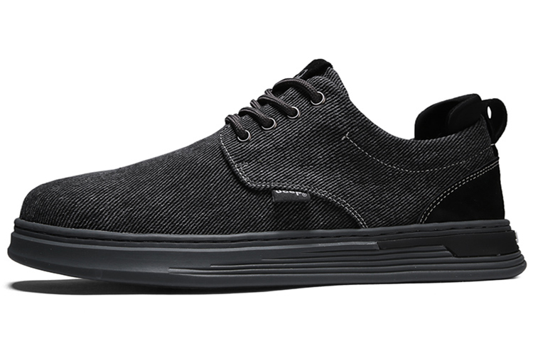 Jeep Low Top Skateboard Shoes Men's Black