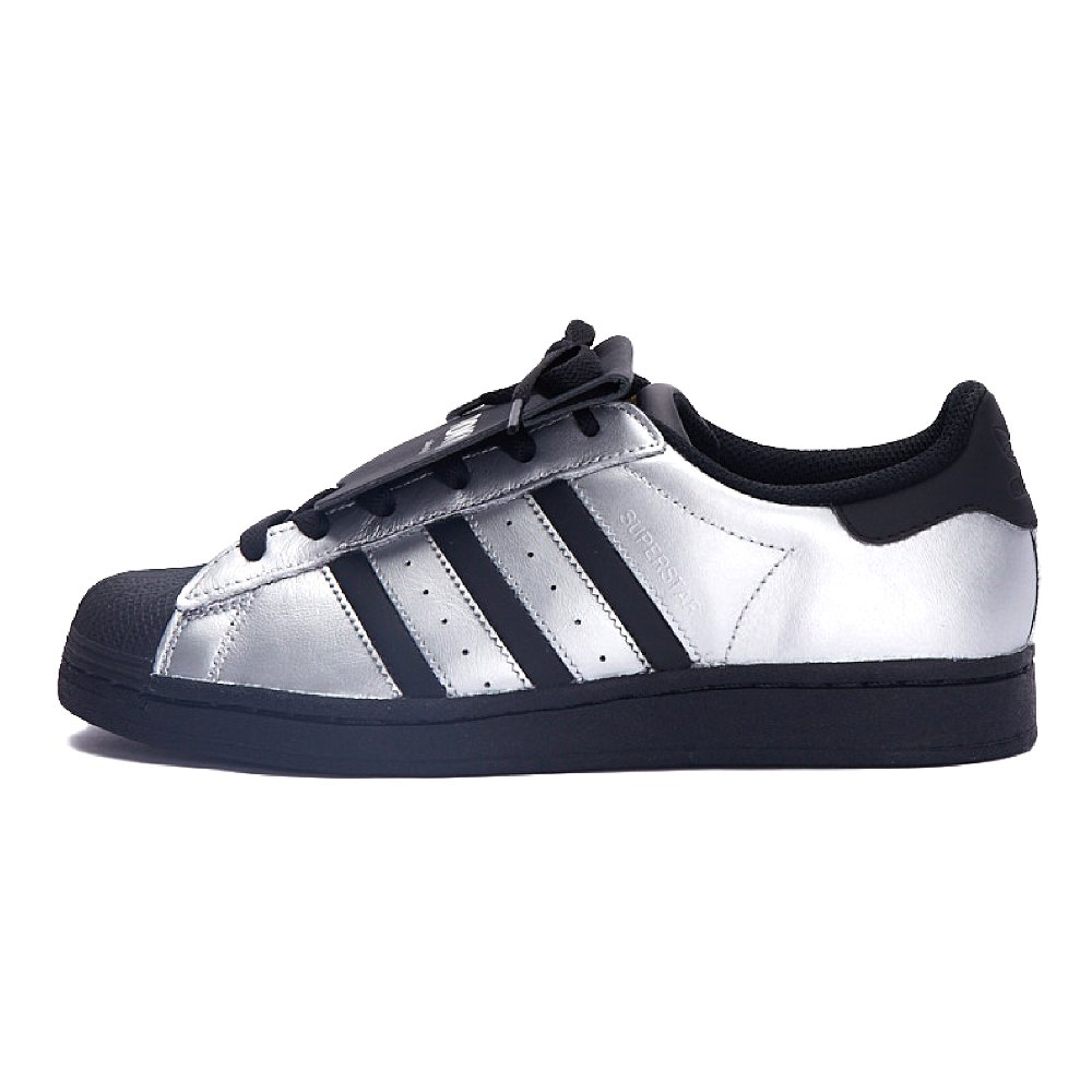 Adidas Originals Superstar Skateboard Shoes Unisex Low-Top Black/Silver