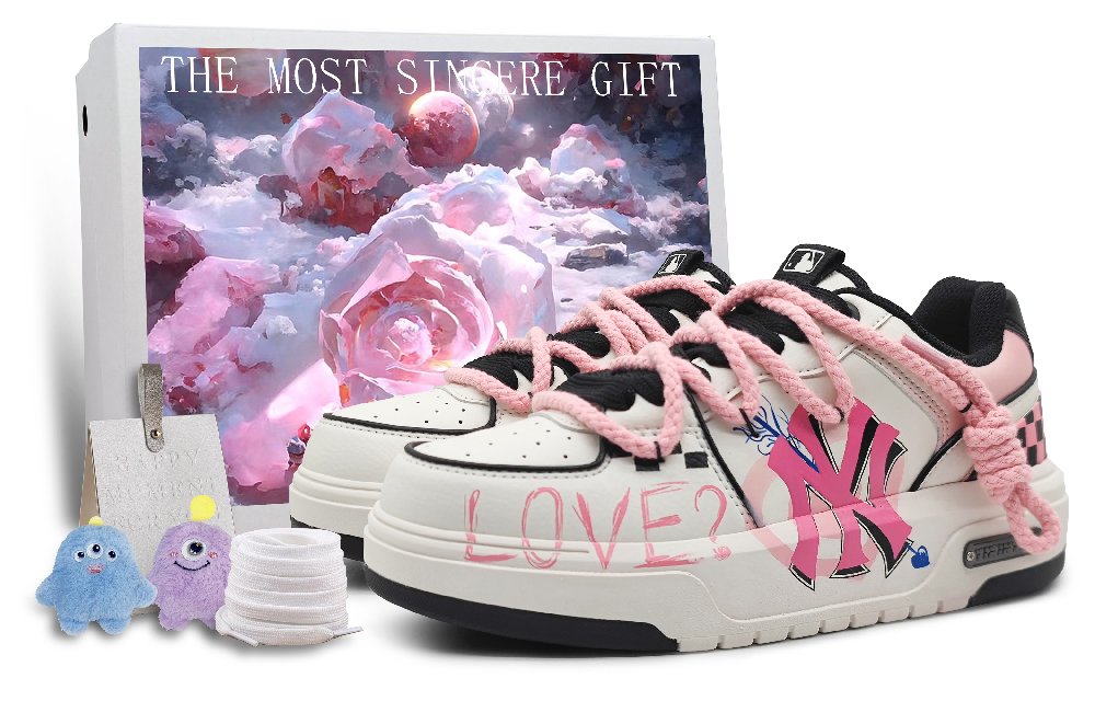 MLB Chunky Liner Low-Top Skateboard Shoes Unisex Pink