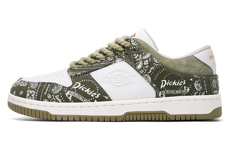 Dickies Skateboard Shoes Men's Army Green White
