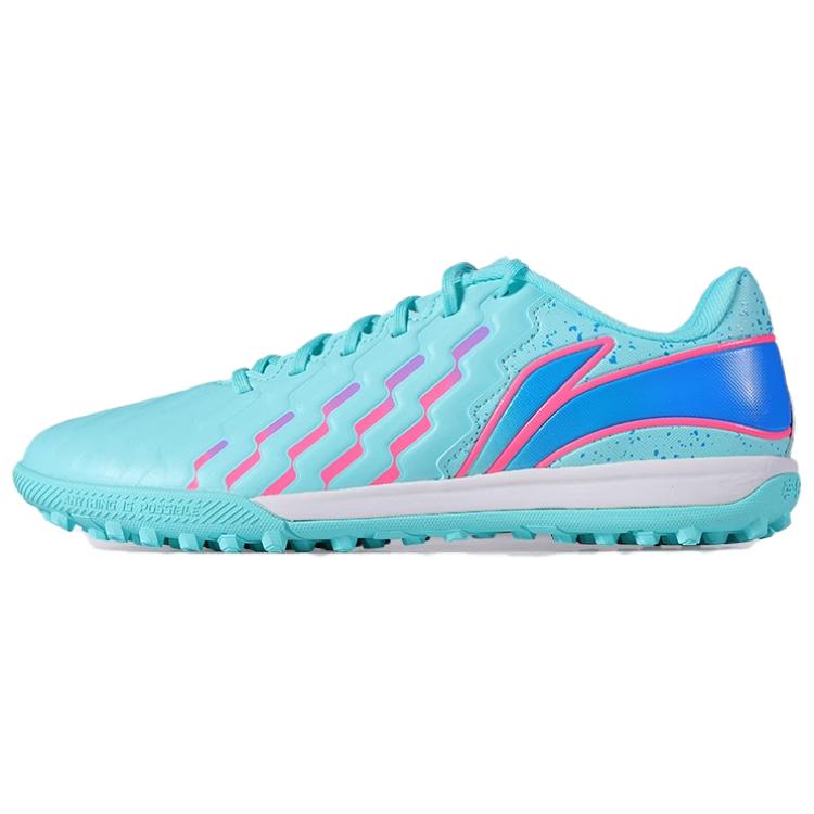 LINING Jin Soccer Shoes Men's Low top Green Pink Blue