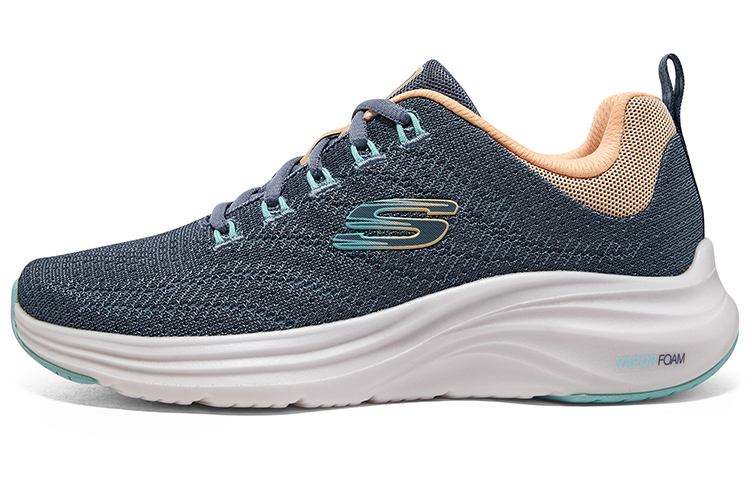Skechers Vapor Foam Cloud Trail Low Top Casual Shoes Women's Blue White