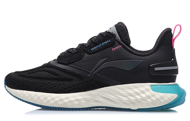 LiNing Cloud 5th Generation Shield Durable Breathable Low-Top Running Shoes Women's Black White