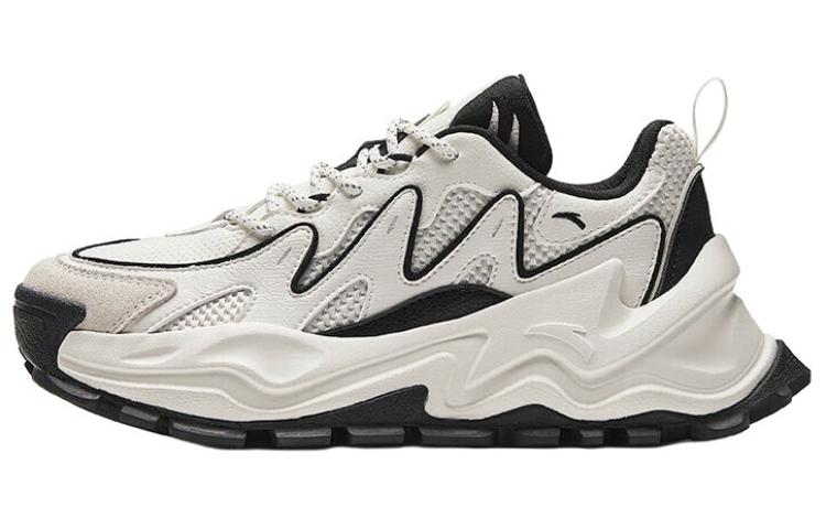 Anta Hot Anti-Slip Wear-Resistant Low-Top Chunky Sneakers Women's Black White