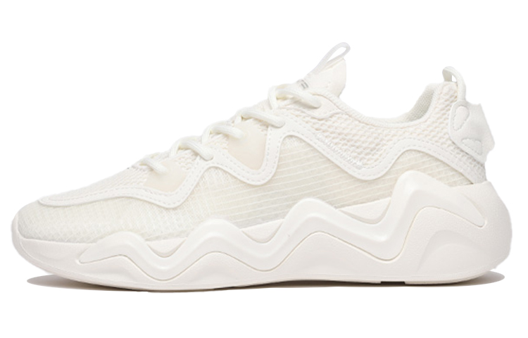 Anta Life Collection Cushioning Anti-Slip Wear-Resistant Breathability Low-Top Casual Shoes Women's Ivory White