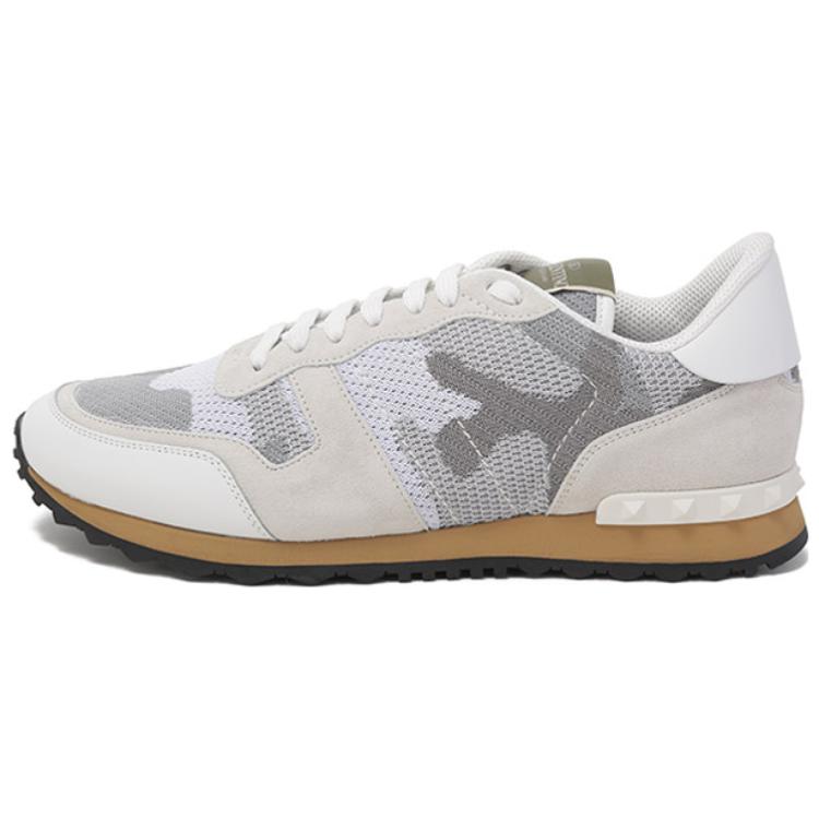 Valentino Garavani Rockrunner Camouflage Lace Up Sneakers