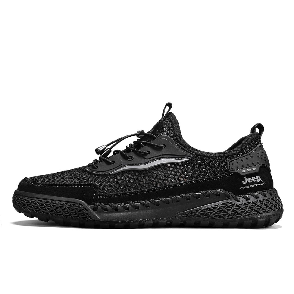 Jeep Low Top Outdoor Shoes Men's Black