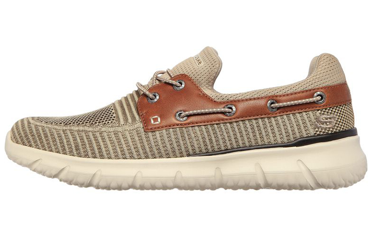 Skechers Del Retto Clean Slate Low Top Running Shoes Men's Taupe