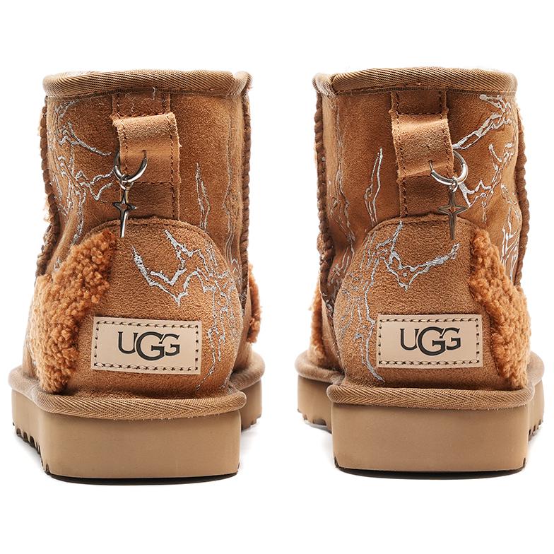 UGG CLASSIC MINI Hand-Drawn Thorn-Covered Short Level 3 Category Women's Chestnut купить в интернет-магазине Yoocart с быстрой доставкой по России.