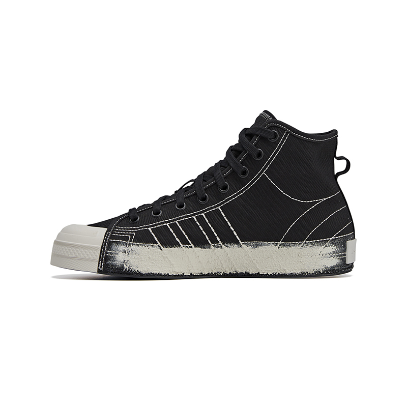 Y-3 NIZZA HI High-Top Canvas Shoes Men's Black