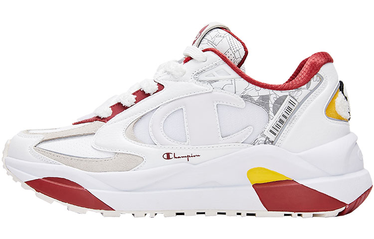 Pop Mart X Champion Chunky Sneakers Women's Low-Top White/Red