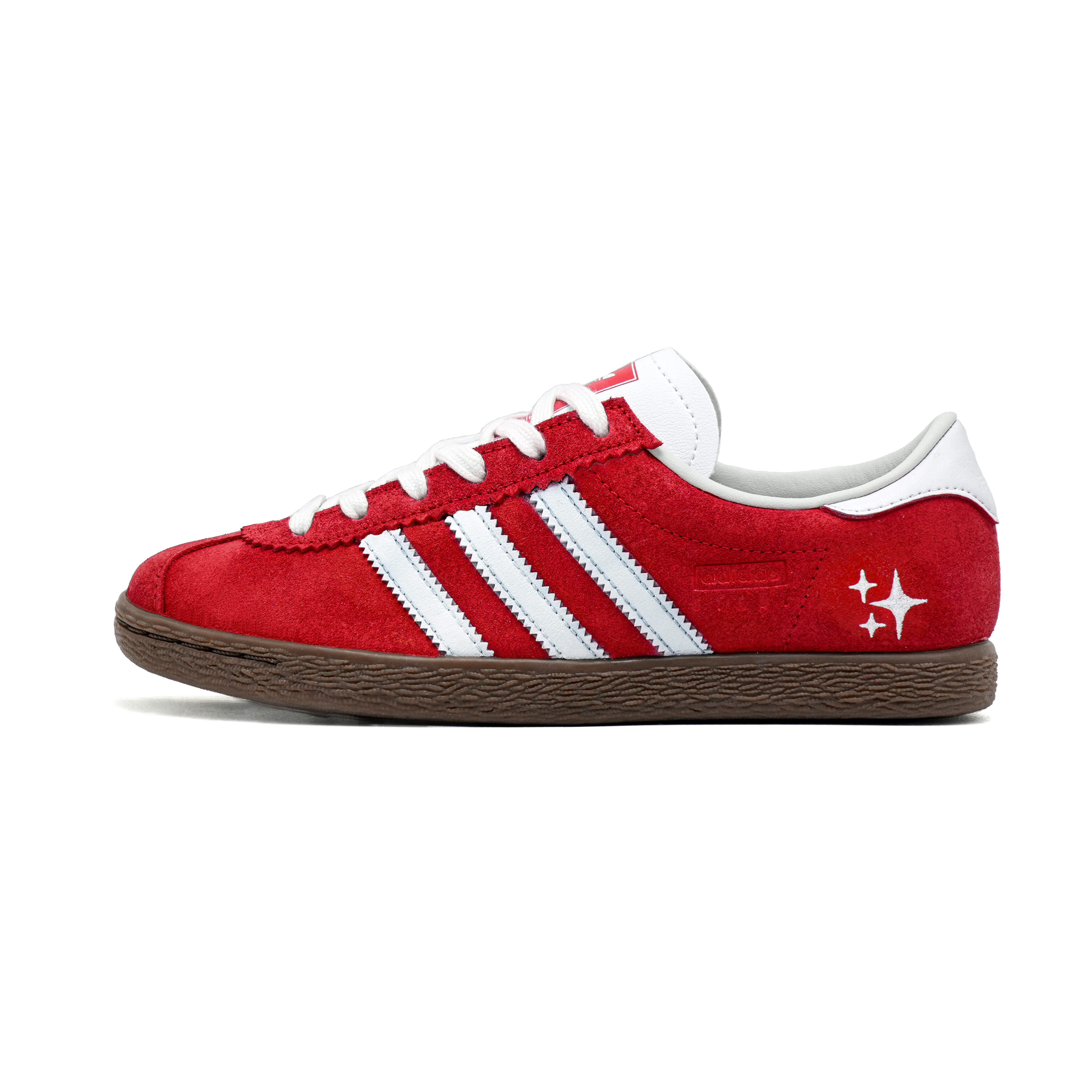 Adidas Originals Stadt Sparkling Stars Red Cushioning, Wear Resistant Low top German Army Trainers Unisex Red