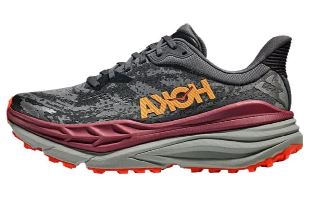 HOKA ONE ONE Stinson 7 Cushioned Slip-Resistant Low-Top Running Shoes Men's Black
