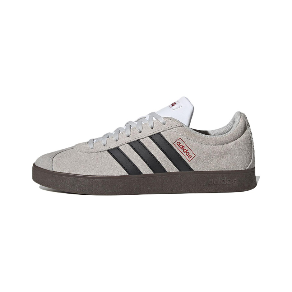 Adidas Neo Vl Court Classic Anti Slip Wear Resistant Low Top Skateboard Shoes Unisex White Purple