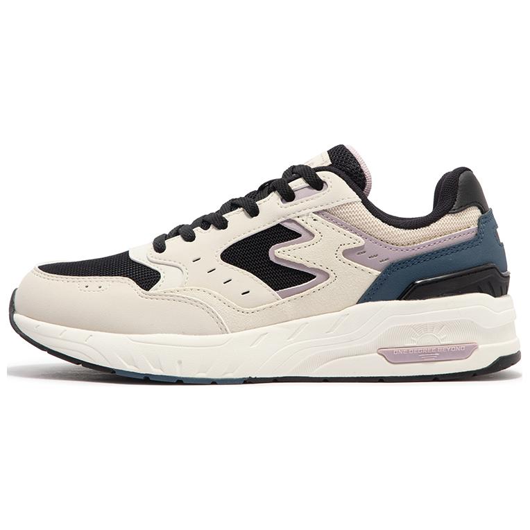 361° Wear-resistant And Lightweight Low-Top Casual Shoes Women's Beige Black