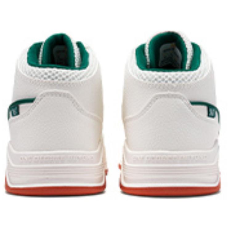 361° Anti Slip Wear Resistant Mid Top Skateboard Shoes Women's White Green
