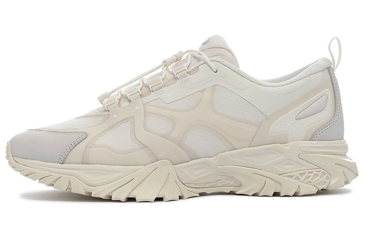 LiNing Advanced Sports Series Cushioning Anti-Slip And Wear-Resistant Low-Top Sports Casual Shoes Men's Beige