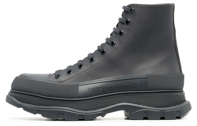 Alexander McQueen Tread Slick Boots Grey