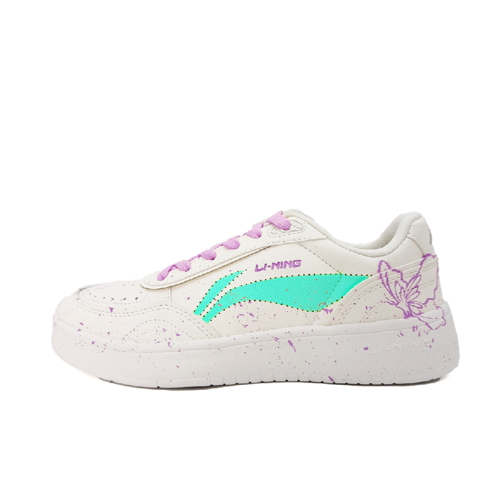 LiNing Su Slip Resistant, Abrasion Resistant, Breathable Low Top Skateboard Shoes Women's White