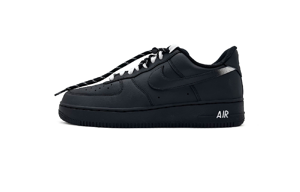 Nike Air Force 1 Anti Slip Wear Resistant Low Top Skateboard Shoes Unisex Black White