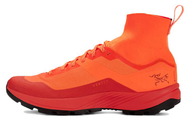 Arcteryx Verte Anti-Slip Wear-Resistant Breathable Lightweight High-Top Running Shoes Unisex Orange