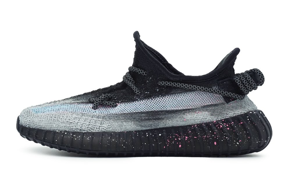 Adidas Originals Yeezy Boost 350 V2 Slip-Resistant Low-Top Casual Shoes Unisex Black Gray