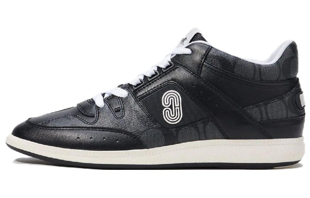 COACH Low Top Stylish Skateboarding Shoes Men's Black